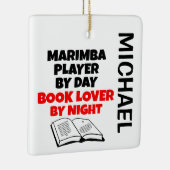 Marimba Player is dol op CUSTOM lezen Keramisch Ornament (Rechts)