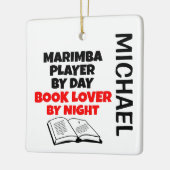 Marimba Player is dol op CUSTOM lezen Keramisch Ornament (Links)