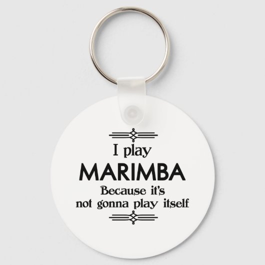 Marimba - Speel zelf Funny Deco Music Sleutelhanger (Voorkant)