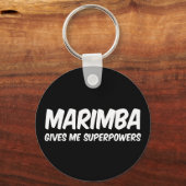 Marimba Supergrootmachten Funny Superheld Music Sleutelhanger (Voorkant)
