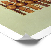 Marimba, voor- en achteruitzichten, Zuid-Afrika, v Poster (Hoek)