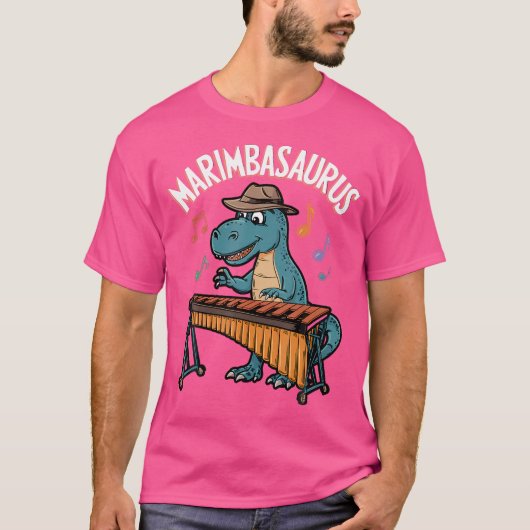 Marimbasaurus Dinosaurus Musicus Vibrafonist Trex T-shirt (Voorkant)
