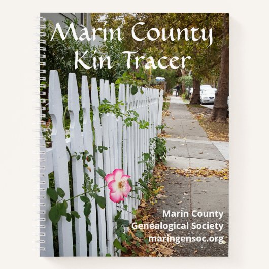 Marin County Genealogy Notebook Notitieboek (Voorkant)