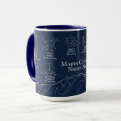 Marin County Night Sky 15 oz mug blue (Devant gauche)