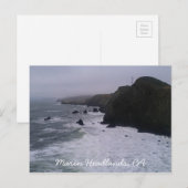 Marin Headlands, carte postale CA (Devant / Derrière)