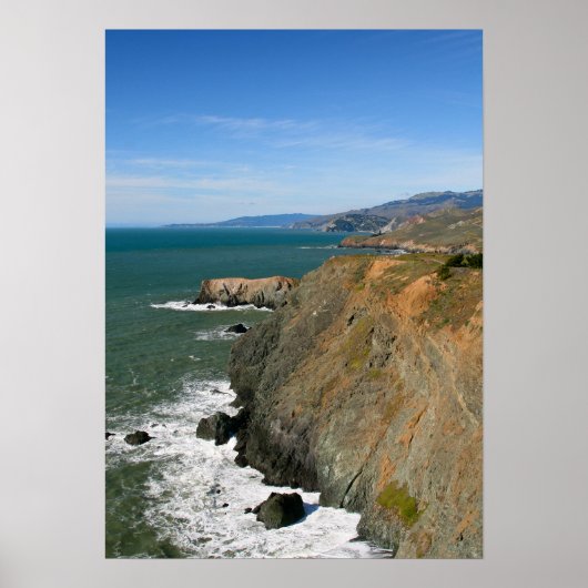 Marin Headlands, kustklappen Poster (Voorkant)