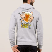 Marin Ivre | Sweat à capuche zippé Hommes (Dos)