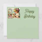 MARINA 6 ANS ~ Carte d'anniversaire ~ Chiot ~ (Dos)