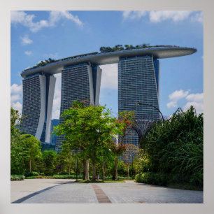 Marina Bay Sands Hotel Singapore Poster