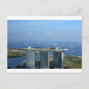 Marina Bay Sands luxe schip gevormde hotel Briefkaart