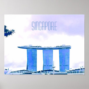 Marina Bay Sands Singapore reizen Poster