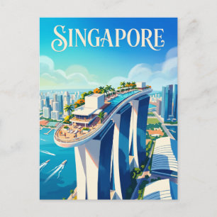 Marina Bay Sands SkyPark Singapore Briefkaart