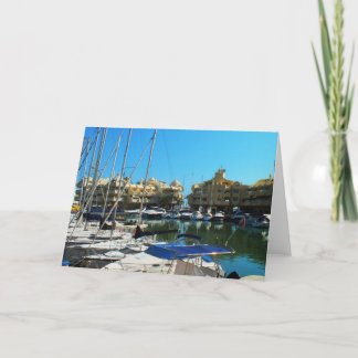 Marina bij Benalmadena, Spanje Feestdagen Kaart