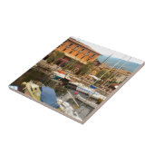 Marina bij Menaggio, Comomeer Tegeltje (Zijkant)