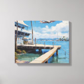 Marina Boat Dock Canvas Print (Voorkant)