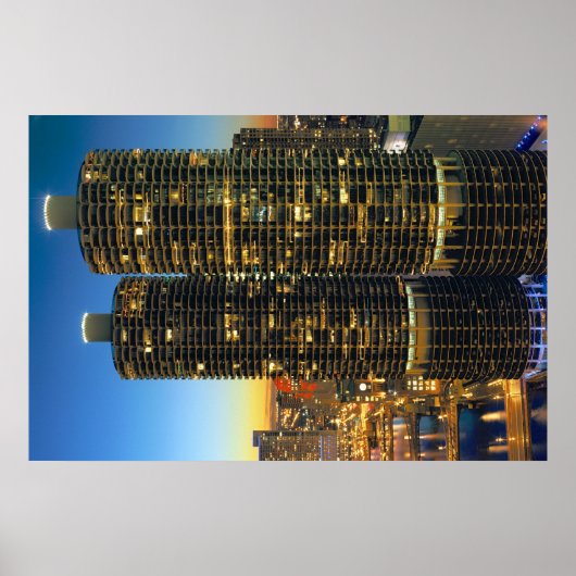 Marina City Chicago Poster (Voorkant)