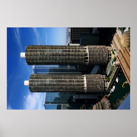 Marina City Chicago Poster (Voorkant)