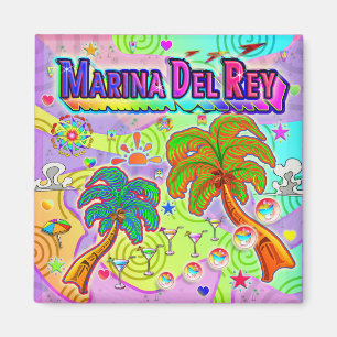 Marina Del Ray Vacances Magnet cible