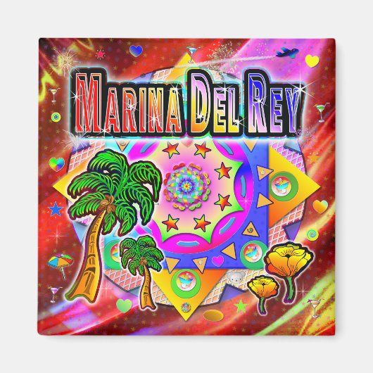 Marina Del Rey Amis Tropiques Magnet (Devant)