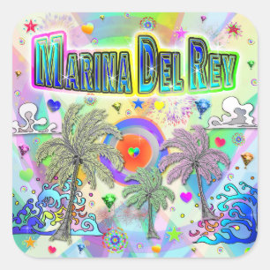Marina Del Rey Deep Dream Sticker