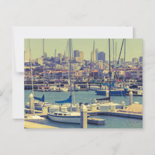 Marina en San Francisco Cityscape Briefkaart