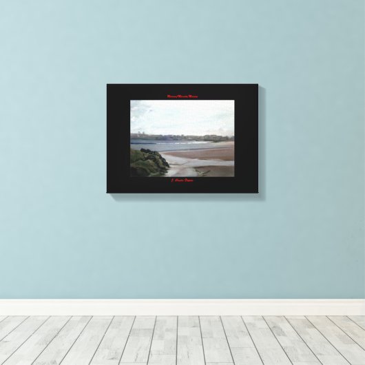 Marina/Mariña/Marine Canvas Afdruk (Insitu (Houten vloer))