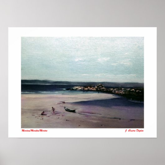 Marina/Mariña/Marine Poster (Voorkant)