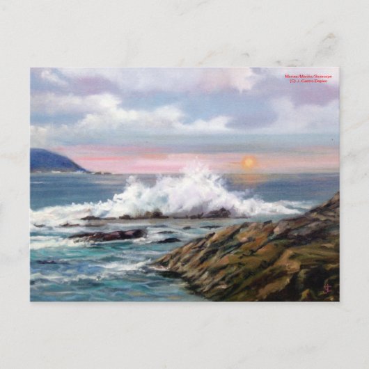 Marina/Mariña/Seascape Briefkaart (Voorkant)