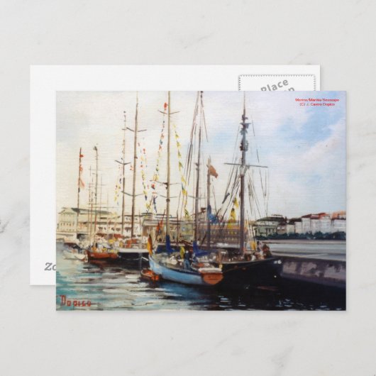 Marina/Mariña/Seascape Briefkaart (Voorkant / Achterkant)