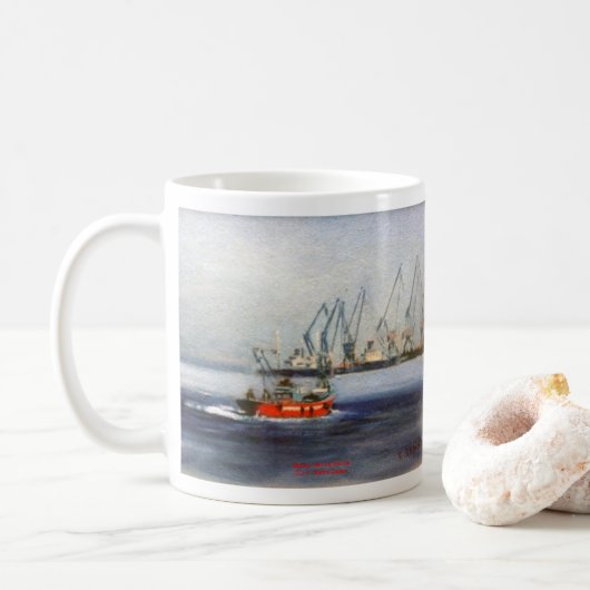 Marina/Mariña/Seascape Koffiemok (Met donut)