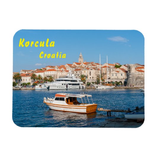Marina of Korcula - Dalmatia, Kroatië Magneet (Horizontaal)