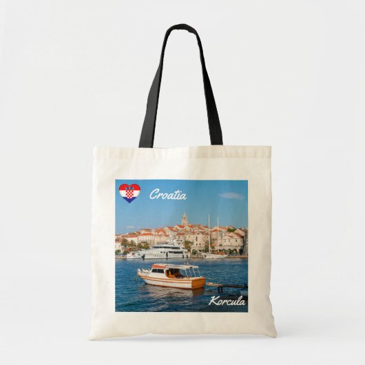 Marina of Korcula - Dalmatia, Kroatië Tote Bag (Voorkant)