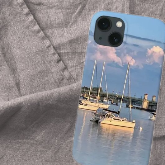 Marina op de rivier de Sunset Case-Mate iPhone Case