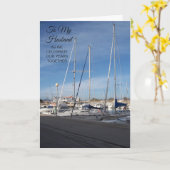 Marina Personalized Husband Wedding Jubileum Kaart (Gele Bloem)