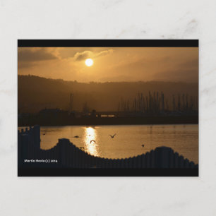 Marina Sunrise IV Carte postale Blue Beach Song™