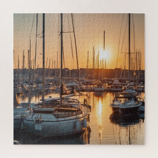 Marina Sunset Sereniteit Legpuzzel (Verticaal)