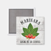 Marinara Legal in 50 staten Basil en Tomaten Magneet (Voorkant / Achterkant)
