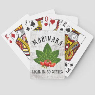 Marinara Legal in 50 staten Basil en Tomaten Pokerkaarten