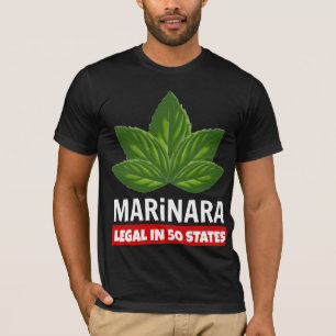 Marinara Legal in 50 staten Basil Leaves T-shirt