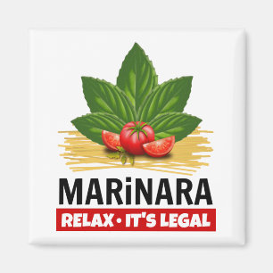 Marinara Relax Het is de juridische Basil Tomaten  Magneet