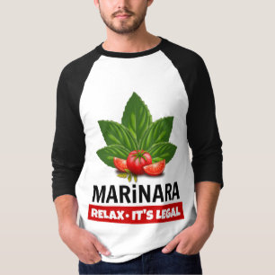 Marinara Relax Het is de legale Basil Tomato Food T-shirt