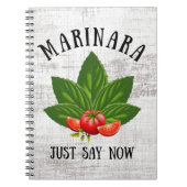 Marinara zeg nu maar dat de Italiaanse Basil tomat Notitieboek (Voorkant)