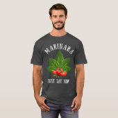 Marinara zeg nu maar dat de Italiaanse Basil tomat T-shirt (Voorkant volledig)