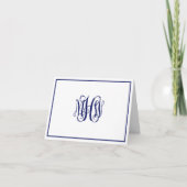 Marine 3 Initial Script Monogramme de vigne DIY BG (Devant)