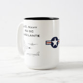 Marine américaine RA-5C Vigilante Mug (Devant gauche)
