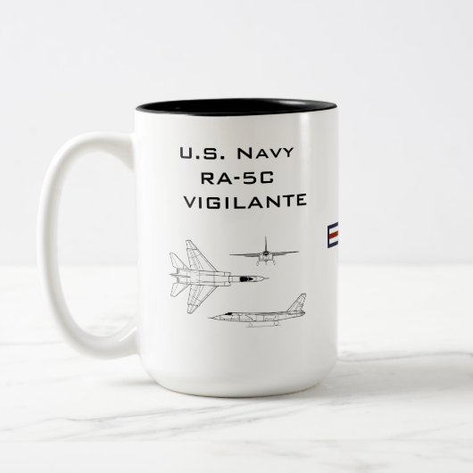 Marine américaine RA-5C Vigilante Mug (Gauche)