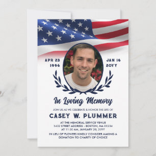 Marine Amerikaanse vlag Ovaal Foto Leven Viering Kaart