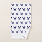 Marine Ancres nautiques Salle de bain Rouge Bleu (Serviette à main)