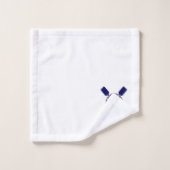 Marine Ancres nautiques Salle de bain Rouge Bleu (Gant de toilette)