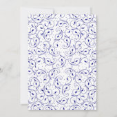 Marine Anker Nautische Strand Wedding Kaart (Achterkant)